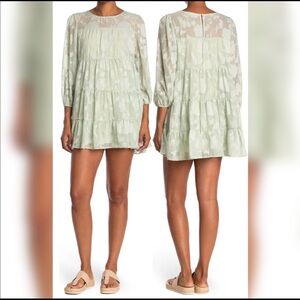 NWOT Tov Los Angeles Embroidered Mini Dress Size:44
